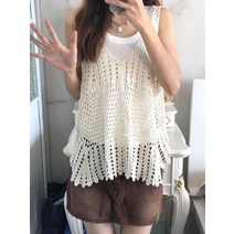 그물 민소매 치마바지 나시 여름 골반 미니스커트