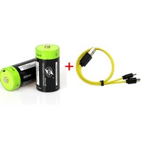 리포배터리 rc카 드론 인산 철 충전기 무선 znter 1.5v 4000mah 배터리, USB 케이블이 있는 2개
