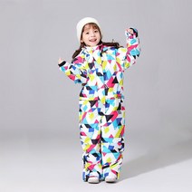 어린이 원피스 스키복 키즈 스노우보드복 두껍고 따뜻한 스키 세트 점프수트 겨울 의류 바람막이 방