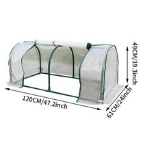 조립식 폴리카보네이트 온실 비닐 하우스 미니 설치 Tunnel Greenhouse Plant Cover For Winter Walk-in O, 01 A