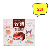 롯데제과 몽쉘 딸기 12봉입 384g, 2개