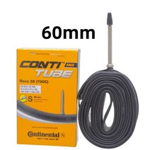 자전거부품 Continental-1 쌍 이너 튜브 그랜드 레이스 28 로드 바이크 700C X 20-25 프레스타 밸브 48/60/80mm 자전거 타이어 사이클링 부품, [02] 60mm 1