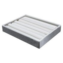 보석 디스플레이 트레이 매장 디스플레이 팔찌 귀걸이 주최자 선물, 링 플레이트, 15.6x12x2.6cm, 목재
