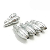 FST 탄도 구멍봉돌 원투낚시 원투봉돌 구멍추 낚시 싱커 봉돌 1팩 (4개입), 30호, 1개
