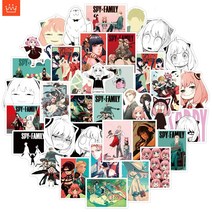 SPYxFAMILY 스티커 일본 애니메이션 낙서 방수 스티커 세트 50 매