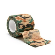 4.5m 위장 탄력 붕대 사냥 변장 Elastoplast 랩 테이프 자기 접착 스포츠 수호자 발목 무릎 손가락 팔, 06 F, 03 7.5cm X 4.5m