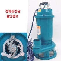양수기 D 1100W 2.0인치 오수 정화조 모터 전기 펌프 오폐수 수중 커팅 절단 축산 폐수 오물 펌프, 단품