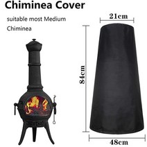 햇빛 가리 야외 화로 방수 커버 가정용 스토브 히터 옥스포드 천 정원 굴뚝 화덕 보호 용품, [01] 1pcs, [01] 61x21x122cm