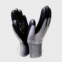 [장갑이네] NBR 스마트터치 파랑 회색 검정코팅 장갑 1켤레, 1개, 회색-L