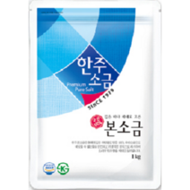 LG 엘지 식기세척기 연수장치 보충용 한주본소금 정제소금 1kg 낱개, 4개