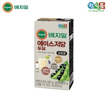 베지밀 에이스 저당 두유 190ml x 32팩, 32개