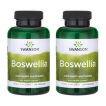 스완슨 보스웰리아 400mg 캡슐, 100개입, 2개, 100정