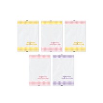 opp 무광 귀여운 쿠키봉투 선물포장지 100매 레터링 카페 과자, D.핑크