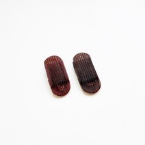 정수리 볼륨매트 헤어핀 뒤통수 납작머리 키높이 히든 앞머리핀, 갈색 작은 통기성