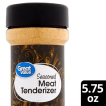 Great Value Seasoned Meat Tenderizer 그레이트 밸류 양념 미트 텐더라이저 고기 연화제 163g x 4개, Single