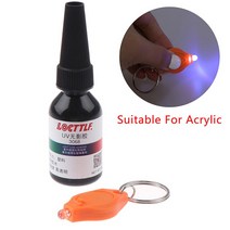 견고한 10ML 3038 UV 경화 투명 크리스탈 유리 아크릴 수리 액체 접착제 1 피스, 02 3068 UV Glue