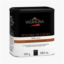 Valrhona Pure Cocoa Powder 발로나 카카오 100프로 코코아 파우더 250g, 1팩
