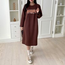 여성용 빅사이즈 아메리카 기모 원피스