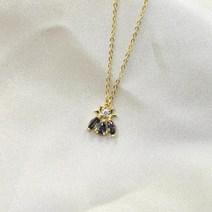 PDpaola 컬러 지르코늄 꿀벌 스털링 실버 925 패션 인 간단한 여성 목걸이