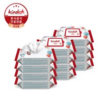 킨도 아기물티슈 레드 휴대용 스티커형 20매x12팩 65g