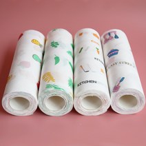 1회용행주 롤행주 뜯어쓰는 예쁜행주 주방 다용도 4개묶음