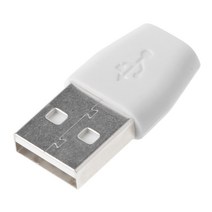 USB 2.0 수컷에서 USB 마이크로 여성 어댑터 컨버터 커넥터, 하얀색