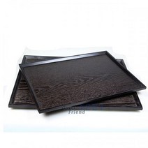 [RA㏓] 옻칠 원목 트레이( 직사각쟁반 대)_44 x 32 다용도 가벼운 정사각 과자 업소용 미니 우드 가정용 일식요리 이쁜 개인 손님대접 쟁반 과일 주 ▷_§Ea, 《본상품》