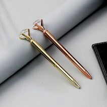 큐빅 보석 다이아몬드 볼펜 사은품 판촉물 선물용, 골드