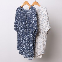 아이우먼 빅사이즈사랑해요 I840L207 플라워앞셔링블라우스 OL