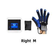 편마비 재활 운동 기구 뇌졸중 뇌출혈 무선 미러링 로봇 장갑 뇌경색 훈련 장비 손가락, [02] US Plug, [07] Right M