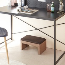 블루밍홈 네오 의자 발판 책상 발받침대 2 size, 40_라이트브라운