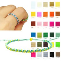 나일론 매듭실 0.4mm 0.5mm x 5야드 (450cm) 마크라메 매듭끈 실 반지 팔찌 만들기 키링 마스크스트랩 매듭 공예, 38 진브라운