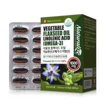 플랙시드 오일 캡슐 영양제 식물성 오메가3 리놀렌산 아마씨유 아마씨 기름 Flaxseed Oil 캐나다, 1개, 60캡슐