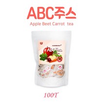 BMS ABC주스100티백 건조사과 레드비트 건당근 abc주스 몸에좋은주스 우르솔산 안토시니안 폴리페놀 사과비트당근주스 에이비씨주스 체중 몸매 배살 영양가득 건강차