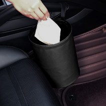 접이식 방수 휴지통 2개입, 블랙