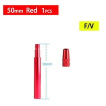 도로 자전거 위한 다채로운 관 Presta 벨브 연장 증량제 50/60mm, 04 50mm Red  1pcs