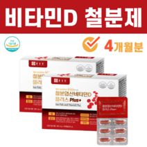 철분 엽산 비타민D 비타민B12 구리 철분제 영양제, 2개 (4개월분)