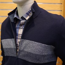 [INDIAN] 스트라이프 포인트 짚업가디건 MIT BCXS1141