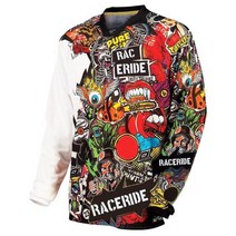 RACERIDE-긴 소매 사이클링 티셔츠 마운틴 다운힐 자전거 DH MTB 오프로드 모토크로스 유니폼 레이싱 의류119014