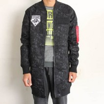 가바바 남성 롱항공점퍼 간절기 필수템 인디안로고 블루종 자켓 G42501