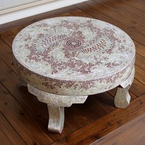 자개상 원형상 원형자개상 전통돌상 수라상 찻상 소반, 자개상(봉황)