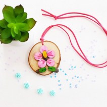 나무 무궁화 목걸이 만들기 - 1인세트, 단품