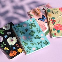 블루밍 트윈링노트 A5 아네모네, 1개