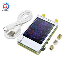 네트워크 측정 기계 분석기 2.8 인치 LCD 디스플레이 NanoVNA 나노 VNA 벡터 안테나 정재파 MF HF VHF UHF Gius 50KHzMHz, [01] White