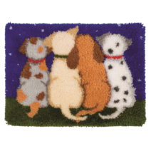 하루클래스 스킬자수 세트 DIY 매트 래치훅 패키지 펀치니들 프랑스자수 만들기 베스트 모음, A.애니멀 시리즈, 15.잠자는 여우