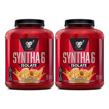 비에스엔 신타-6 아이솔레이트 프로틴 파우더 드링크 믹스 단백질 보충제 피넛버터 쿠키, 1.82kg, 2개