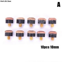 당구용품 빌리야드 악세사리 풀 큐 스틱 및 스누커 큐 ​​교체 부품에 대한 큐 팁에 10pcs 나사 스누커 액세서리 세트 스틱, 10mm