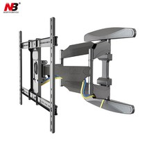 모니터 받침대 듀얼 모니터암 NB P6 40 인치-70 인치 평면 패널 LED LCD TV 벽걸이 풀 모션 6 스윙 암 모, 단일옵션