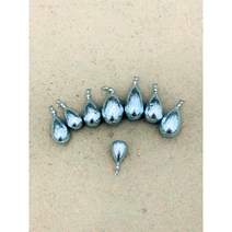 [추나라] 환경 물방울추 도래추 봉돌 알추 쭈꾸미 갑오징어 문어 싱커 6호~20호, 10호(6개), 1개