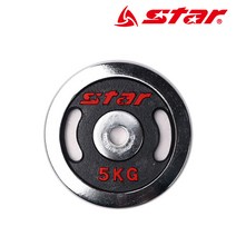 스타 도금원판 경량원판 덤벨 중량 원판 역도 헬스 근력 운동 1-20kg ER501, 15kg